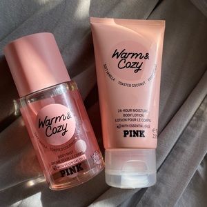 PINK Warm & Cozy spray and lotion